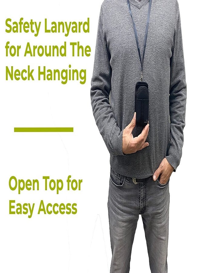 AGOZ Around The Neck Hanging Open Top Case w/Detachable Safety Lanyard Sling Compatible with Freestyle Libre 3 Reader,Freestyle Libre 2, Dexcom G6, CGM Glucose Monitor Case Cover, Insulin Pump Holder - Image 5